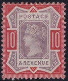 135248 1890 10D JUBILEE DULL PURPLE AND DEEP BRIGHT CARMINE (SG210a) SUPBER MINT.