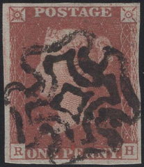 135293 1841 1D RED PLATE ELEVEN (SG7)(RH).