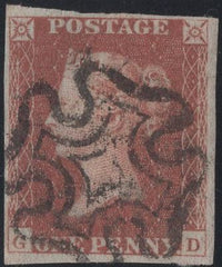135304 1841 1D RED PLATE ELEVEN (SG7)(GD).