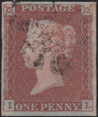135313 1841 1D RED PLATE ELEVEN (SG7)(IL).