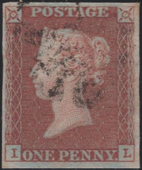 135313 1841 1D RED PLATE ELEVEN (SG7)(IL).