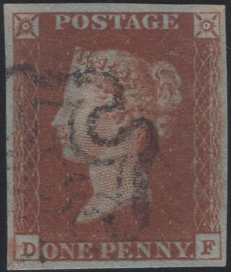 135316 1841 1D RED PLATE ELEVEN (SG7)(DF).