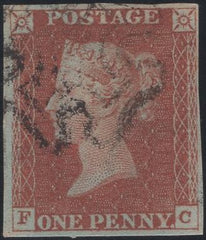 135317 1841 1D RED PLATE ELEVEN (SG7)(FC).