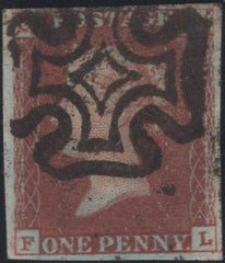 135319 1841 1D RED PLATE ELEVEN (SG7)(FL).