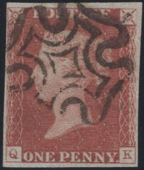 135322 1841 1D RED PLATE ELEVEN (SG7)(QK).