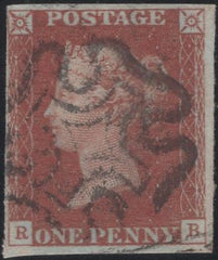 135323 1841 1D RED PLATE ELEVEN (SG7)(RB).