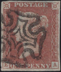 135356 1841 1D RED PLATE TEN (SG7)(EA).