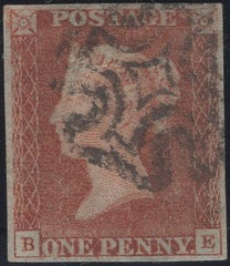 135361 1841 1D RED PLATE EIGHT (SG7)(BE).