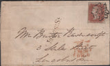 135370 1844 MAIL USED IN LONDON WITH 1D PL.22 (SG8)(RG) 'St. James: St' RECEIVERS HAND STAMP (L514/STJA26).