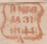 135370 1844 MAIL USED IN LONDON WITH 1D PL.22 (SG8)(RG) 'St. James: St' RECEIVERS HAND STAMP (L514/STJA26).