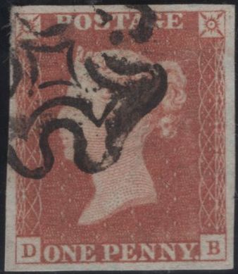 135380 1840-41 MATCHED TRIO 1D BLACKS PL.1A (SG3), PL.1B (SG2) AND PENNY RED PL.1B (SG7) LETTERED DB.