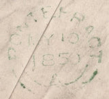 135477 1850 MAIL TO PONTEFRACT WITH 1D PL.95 (SG8)(NF).