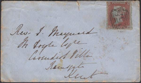 135483 1852 MAIL DONCASTER TO RAMSGATE WITH 1D PL.131 (SG8)(KB).