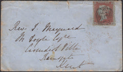 135483 1852 MAIL DONCASTER TO RAMSGATE WITH 1D PL.131 (SG8)(KB).