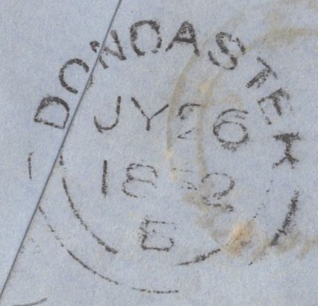 135483 1852 MAIL DONCASTER TO RAMSGATE WITH 1D PL.131 (SG8)(KB).