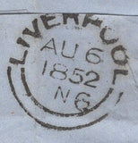 135507 1852 MAIL LIVERPOOL TO PLYMOUTH WITH 1D PL.138 (SG8)(QB).