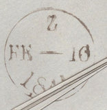 135512 1844 ENTIRE LONDON TO NEWPORT, SALOP WITH 1D PL.37 (SG8) CANCELLED LONDON No.9 IN MALTESE CROSS.