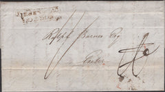 135538 1833 MAIL LINCOLN TO EXETER, MISSENT TO LONDON WITH BOXED 'MISSENT TO/LONDON' (L232a).