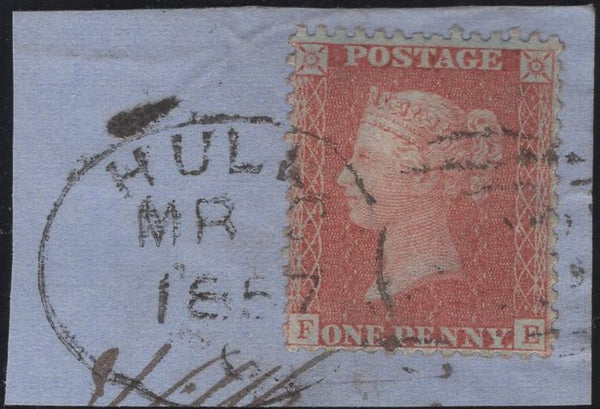 135557 DATED PIECE 1857 DIE 2 1D PL.27 (SG29)(FE) WITH HULL SPOON (RA42).