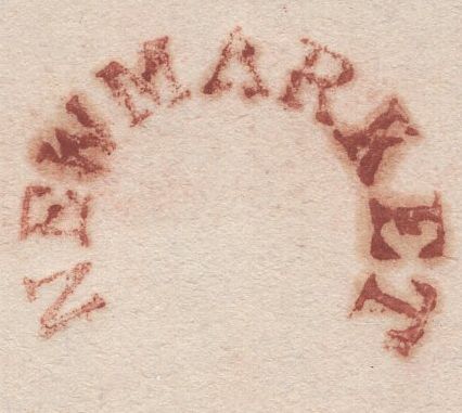 135667 1832 MAIL DALHAM, SUFFOLK TO DAVENTRY WITH 'NEWMARKET' CIRCULAR MILEAGE MARK (SK282).