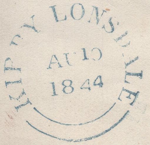 135679 1844 MAIL HIGH BENTHAM, NORTH YORKS TO KIRBY LONSDALE WITH 'BENTHAM' UDC (YK283).