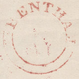 135679 1844 MAIL HIGH BENTHAM, NORTH YORKS TO KIRBY LONSDALE WITH 'BENTHAM' UDC (YK283).