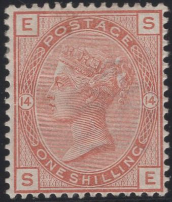 135700 1881 1S ORANGE-BROWN PL.14 (SG163) GOOD MINT.