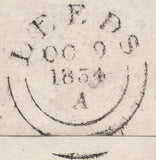 135704 1834 MAIL LEEDS TO HUDDERSFIELD WITH 'Millbridge/Penny Post' HAND STAMP (YK2012).