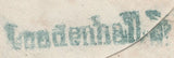 135752 1857 REGISTERED MAIL USED IN LONDON WITH 6D LILAC (SG68) AND 1D DIE 2 ORANGE-RED (SPEC C9(2).