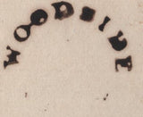 135788 1831 MAIL WOODSIDE (BIRKENHEAD) TO DONCASTER WITH VARIOUS HAND STAMPS INCLUDING 'WOODSIDE' HAND STAMP (LL538) FLEURONS NOT VISIBLE.