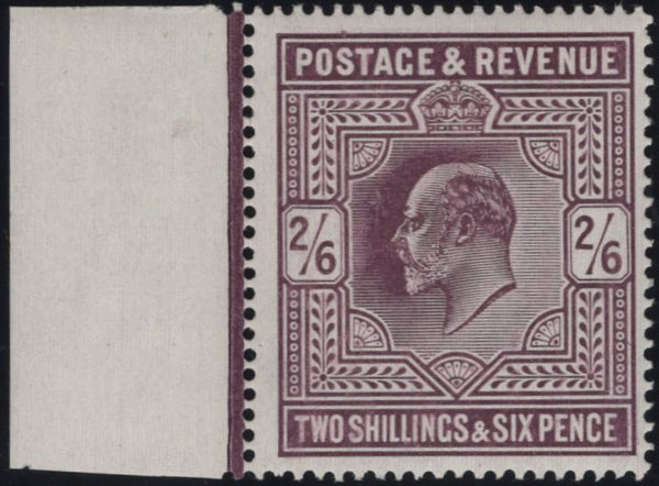 135799 1905 2s6d DULL PURPLE ON CHALK-SURFACED PAPER (SG262) SUPERB MINT EXAMPLE.