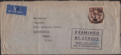 135843 1941 MAIL LONDON TO USA WITH KGVI 2/6 BROWN (SG476).