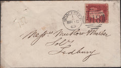 135849 COLLECTION 1861 DIE 2 1D PL.50 ALPHABET IV (SG42)(147 ITEMS).