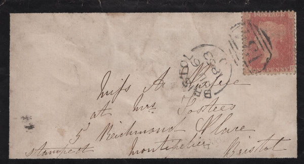 135849 COLLECTION 1861 DIE 2 1D PL.50 ALPHABET IV (SG42)(147 ITEMS).