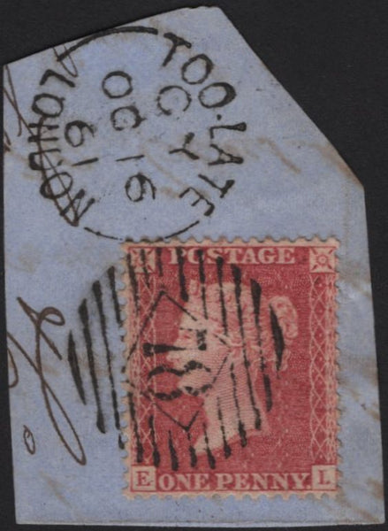 135849 COLLECTION 1861 DIE 2 1D PL.50 ALPHABET IV (SG42)(147 ITEMS).