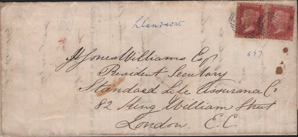 135850 COLLECTION 1861 DIE 2 1D PL.51 ALPHABET IV (SG42)(137 ITEMS).