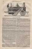 135875 1840 'Saturday Magazine' WITH VERY FINE RAILWAY REFERENCES.