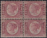 136071 1870 ½D BANTAM PL.6 (SG48) MINT BLOCK OF FOUR.