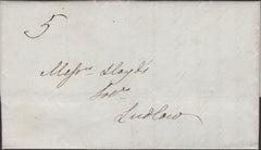 136086 1838 MAIL KNIGHTON, HEREFORD TO LUDLOW WITH 'KNIGHTON' UDC (HF204).