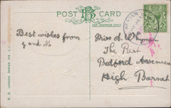 136096 1914 MAIL BERDEN, ESSEX TO HIGH BARNET WITH 'BERDEN/STANSTED/ESSEX' RUBBER DATE STAMP.