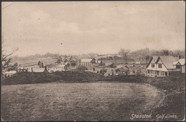 136097 1914 MAIL BERDEN, ESSEX TO KENNINGTON WITH 'BERDEN/STANSTED/ESSEX' RUBBER DATE STAMP.