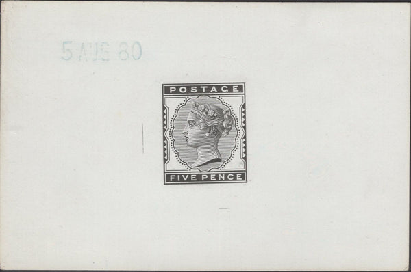 136179 1880 5D INDIGO (SG169) DIE PROOF.