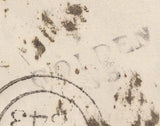 136311 1843 MAIL CASHEL, TIPPERARY TO CORK WITH 1D (SG8), CASHEL MALTESE CROSS.