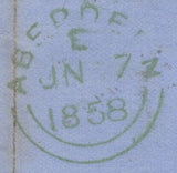 136319 1858 MAIL KEIG, ABERDEENSHIRE TO ABERDEEN WITH DIE 2 1D (SG40) CANCELLED 'WHITEHOUSE' SCOTS LOCAL TYPE VII.