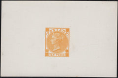 136352 CIRCA 1870 10D DIE PROOF IN YELLOW TAKEN FOR THE PARIS EXHIBITION.
