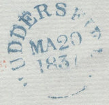 136433 1837 MAIL HUDDERSFIELD TO HALIFAX WITH 'PAID/at/HUDDERSFIELD' HAND STAMP TYPE 57 (YK1501).