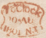 136512 1801 MAIL USED IN LONDON WITH 'Two-Penny/POST/206 Strand' HAND STAMP (L499/STRANE1).