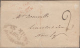 136513 1812 MAIL USED IN LONDON WITH 'Two Penny/POST/Milk St' RECEIVERS HAND STAMP (L499/MILK5).