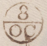 136567 CIRCA 1780-1783 MAIL HERTFORD TO LONDON WITH 'HERT/FORD' TWO LINE HAND STAMP (HE210).