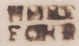 136567 CIRCA 1780-1783 MAIL HERTFORD TO LONDON WITH 'HERT/FORD' TWO LINE HAND STAMP (HE210).